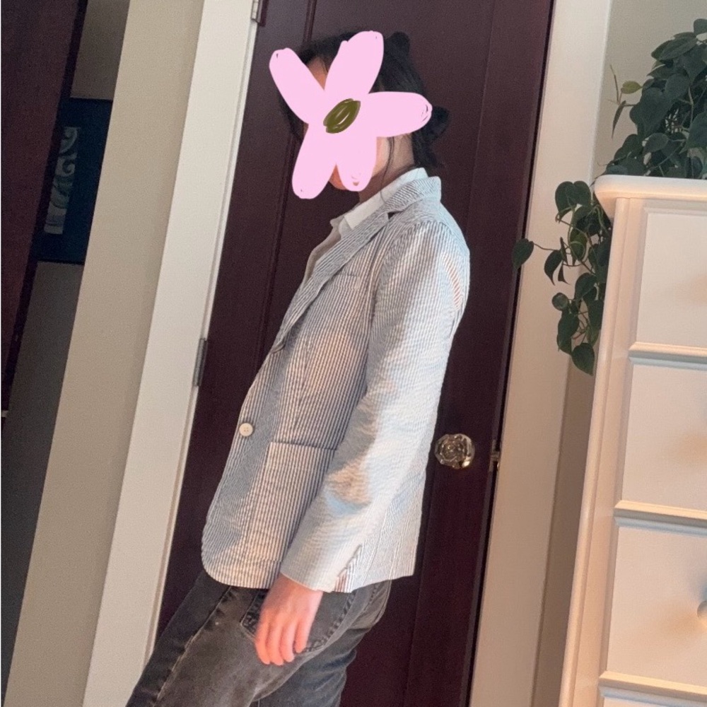 GAP Blue and White Blazer Modern Classic